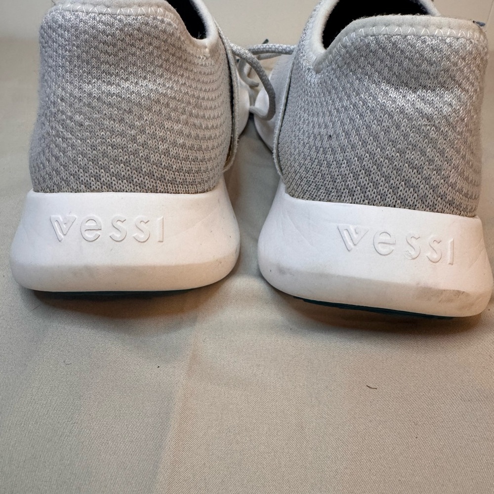 Vessi Gray Knit Sneakers